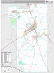 Santa Fe Wall Map Premium Style